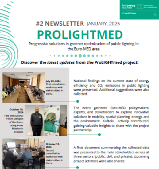 Já disponível a segunda newsletter do projeto ProLightMED