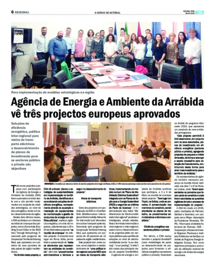 Agência de Energia e Ambiente de Arrábida vê três projetos europeus aprovados 